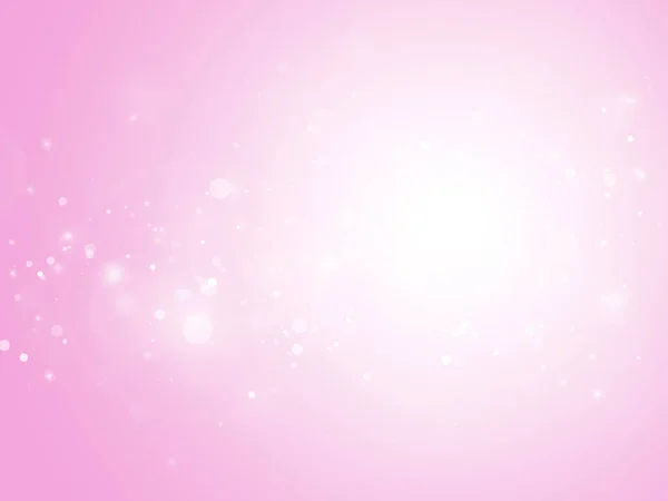 Soft Pink sparkle rays glitter lights with bokeh elegant lens flare abstract background. Dust sparks background.