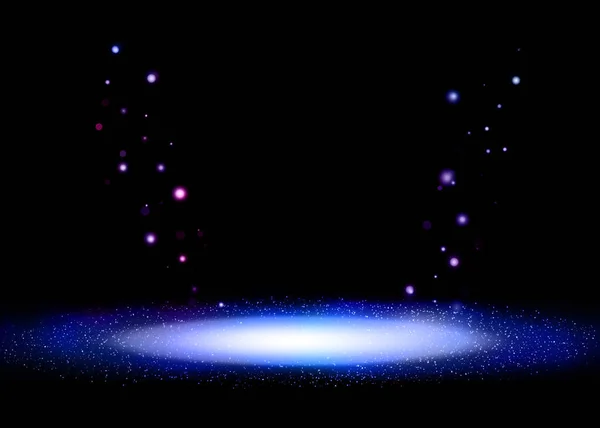 Темно Фиолетовый Блеск Огни Показывают Сцене Bokeh Элегантный Объектив Вспышки — стоковое фото