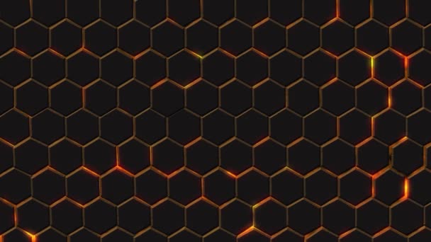 Video Background Animation Hexagons — Stockvideo