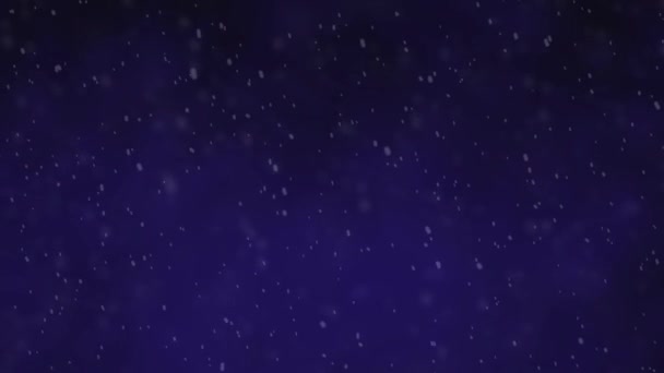 Video Background Falling Snow Clouds Winter Snow Blue Background — Vídeo de stock