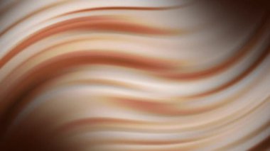 Minimalist soyut açık kahverengi dikişsiz döngü animasyonlu arka plan. Yumuşak bulanık gradyan rengine sahip dalgalı animasyon arkaplanı. Dijital düz duvar kağıdı. Canlandırılmış yumuşak desen.