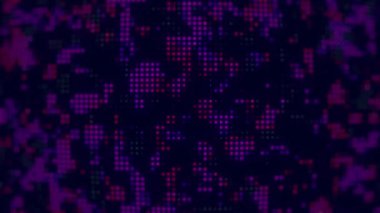 Soyut dijital animasyon arka planı. Renkli noktalı animasyon dijital desen.