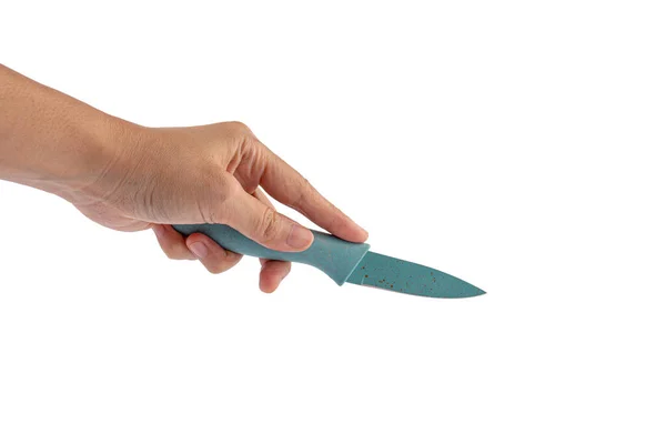 Ручной Служебный Нож Белом Фоне — стоковое фото