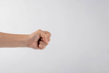 Beyaz arka plan üzerinde izole el eller