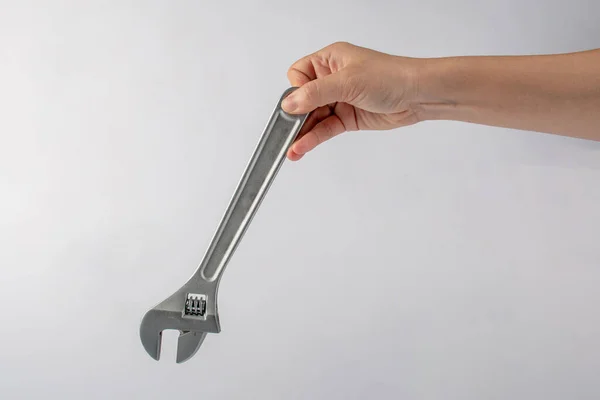 Hand Wrench Isolated White Background — Stock Photo, Image