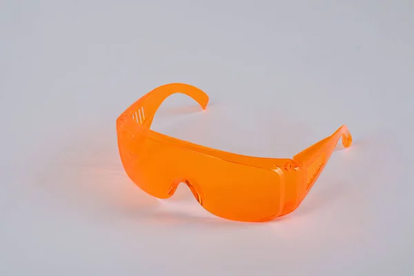 Orange Solglasögon Isolerade Vit Bakgrund — Stockfoto