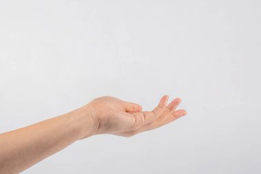 Hand of show symbol isolated on white background