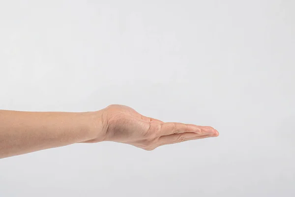 Hand Show Symbol Isolated White Background — Stock Photo, Image