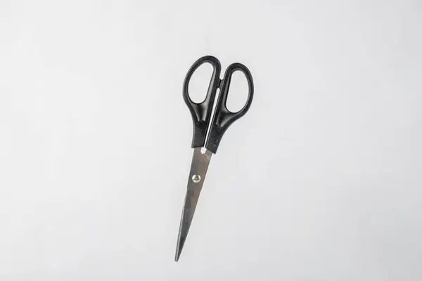 Nůžky Jako Stacionární Kanceláři Izolovaném Bílém Pozadí — Stock fotografie