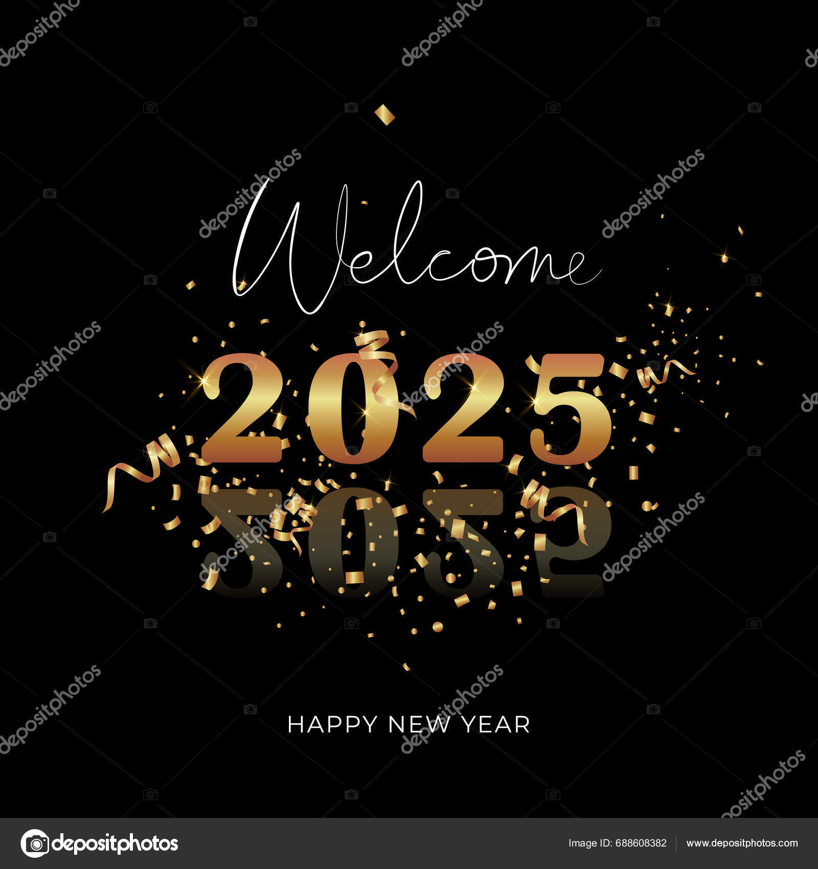 Hoş Geldin 2025 Mutlu Yıllar Instagram Gönderileri Tebrik Kartları
