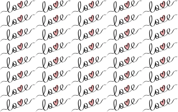 Şeffaf arka planda izole edilmiş aşk harfleri olan kusursuz bir kalıp. Tekstil baskısı için vektör kumaş dokusu, ambalaj kağıdı, hediye kartı, düz duvar kağıdı tasarımı. PNG.