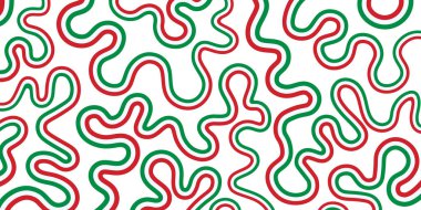 İtalyan bayrağının renkleriyle soyut dalgalı desen, şeffaf bir arkaplanda izole edilmiş. Yaratıcı tasarımlar, markalaşma ve İtalya temalı projeler için mükemmel. Vektör illüstrasyonu.