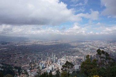 Monserrate Point Hill Cerro de Monserrate 'den Bogota, Kolombiya 2020' ye