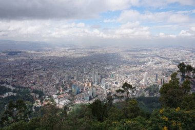Monserrate Point Hill Cerro de Monserrate, Kolombiya 2020 'den Bogota' ya bakın.