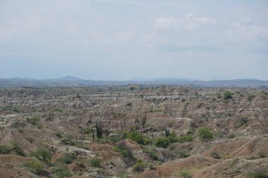 Tatacoa Çölü manzarası, Tatacoa de la Tatacoa, Kolombiya 2020