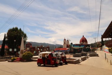 San Mateo Rio Hondo 'nun ana meydanı, Oaxaca, Meksika, 26. Mart 2022