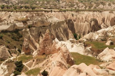 Hristiyan tavan freski, Sandal Kilisesi içinde resim, Carikli Kilise Goreme Açık Hava Müzesi, Goreme, Kapadokya, Türkiye 2022