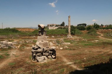 Ephesus, Türkiye 2022 yakınlarındaki Selcuk 'taki Artemis Tapınağı' nın kalıntıları