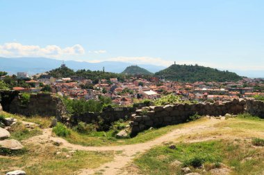 Arkeoloji sahası, Nebet Tepe 'nin kompleksinden Bulgaristan' ın Plowdiw kenti Plovdiv, 2022 'ye bak