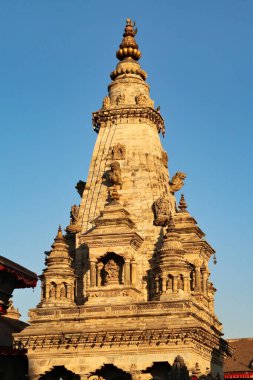 Nritya 'nın üst cephesi, Nrtya Vatsala, Vatsala Durga, Devi Tapınağı Durbar Meydanı, Bhaktapur, Nepal 2022