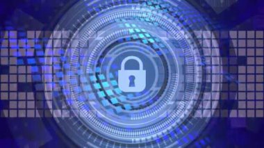 Digital data safety.Cyber security background