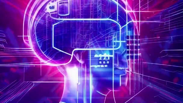 Ai脳コンピュータインターフェース Bci — ストック動画