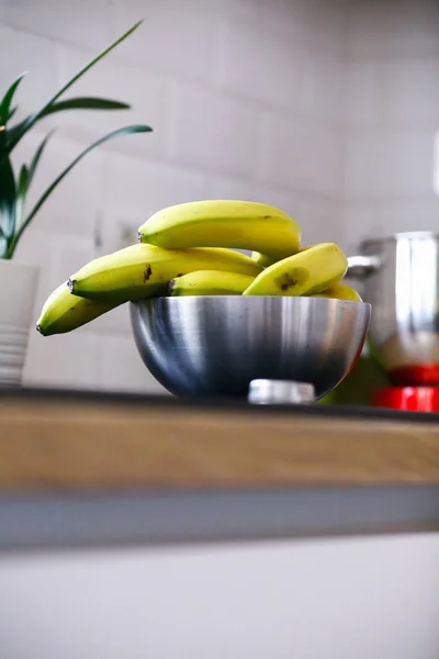 Banane Verdi Acerbe Cucina — Foto Stock