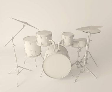 Müzik ve davul severler için ideal, basit bir soyut arka planda müzikal bateri setinin ön görüntüsü. Muhteşem Gürültü Yaratan Müzisyen Müzik Grubu Müzik Aşığı Hediyesi Yüksek Ses Davulcusu için ideal. Setten bodruma kadar ağır davulcu tarzı.