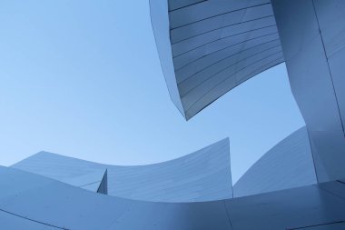 Architecture, organic surface, with an abstract shape with the sky in the background. Ideal for complex architectural projects.