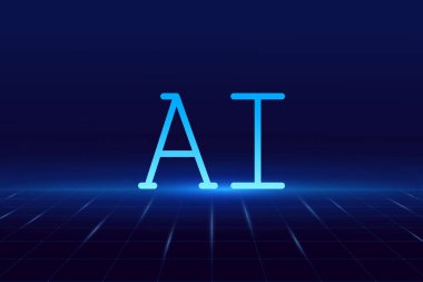 Yapay Zeka, devre kartında yapay zeka çipi, fütürist teknoloji konsepti.