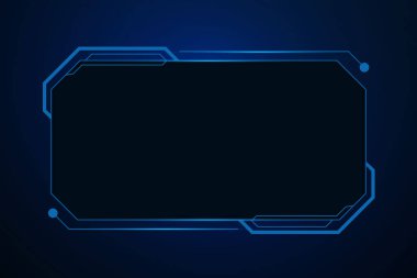 Sci fi futuristic user interface, HUD template frame design, Technology abstract background