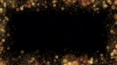 glittering gold dust abstract background, elegant and luxury particle