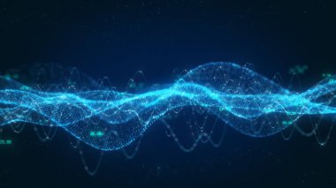 Veri akışı ve Kodlama desenleri, Bilgi Teknolojisi Bağlantısı ile Geleceğin Dijital Dalga Soyut Teknolojisi Konsepti