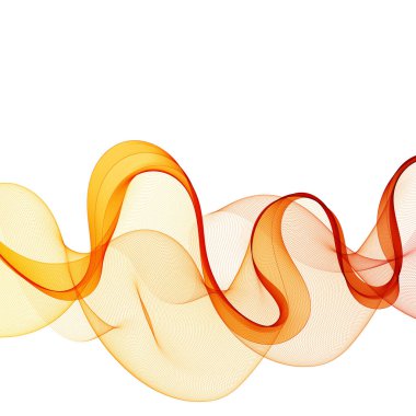 Parlak renkli bir dalga. Dalga deseni. Renk soyut vektör çizimi.