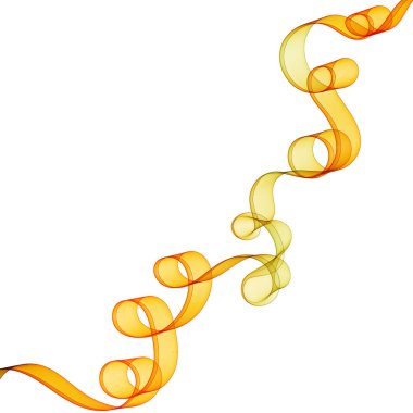 Soyut vektör renkli arkaplan. Tasarım ögesi - turuncu dalga.