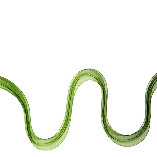 Зелена Хвиля Абстрактна Векторна Графіка — стоковий вектор