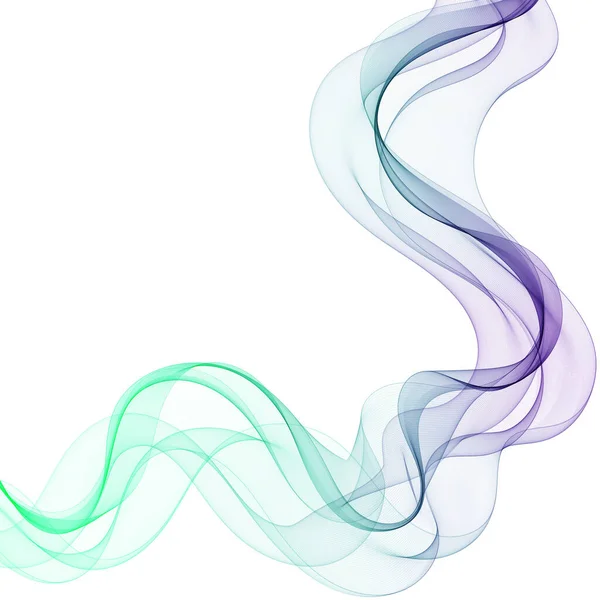 抽象的な色背景 ベクトル波 バナー レイアウト テンプレート — ストックベクタ