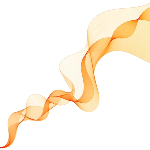 Abstraktní Oranžová Vlna Pozadí Vektoru Šablona Prezentace — Stockový vektor