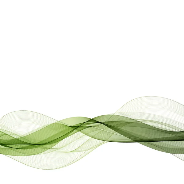 Patrón Onda Verde Elemento Diseño Abstracto Ola Para Presentación — Vector de stock