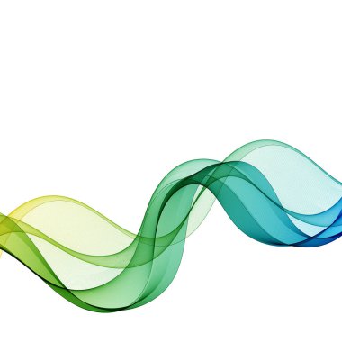 Soyut renkli dalga deseni. Vektör tasarım elemanı. Renkli dalga. 10 saniye.