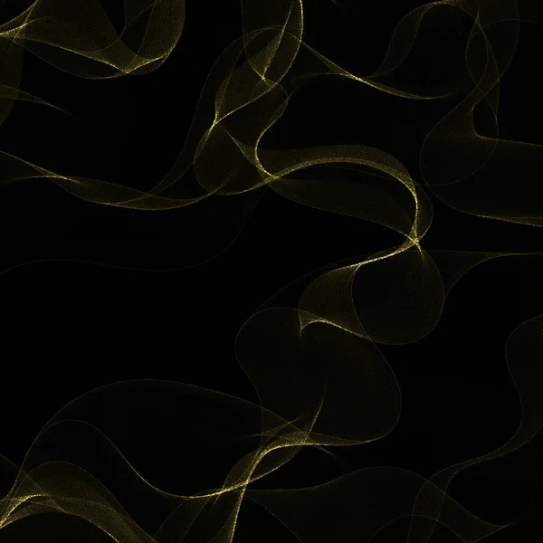 黄金の抽象的な輝きの波 デザイン要素です モダンなデザイン 第10話 — ストックベクタ