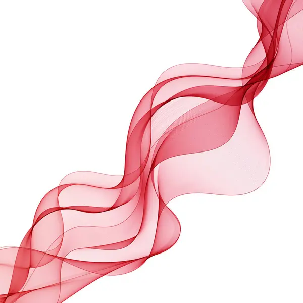 Vague Rouge Graphiques Abstraits Eps — Image vectorielle