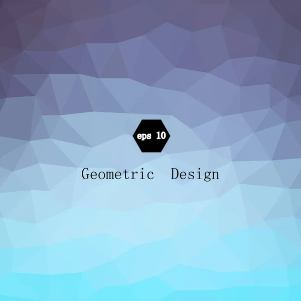 Abstrakte Blaue Dreiecke Hintergrund Präsentationsvorlage Broschüren Flyer Geometrisches Design Polygonaler — Stockvektor