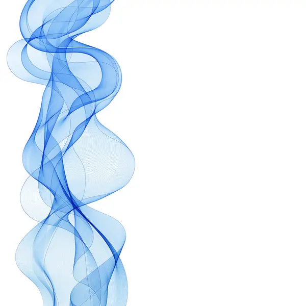 Abstrakte Blaue Welle Wellenmuster — Stockvektor