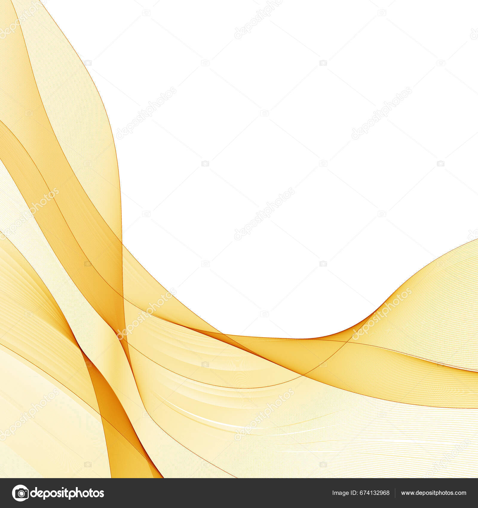 Yellow Wave Abstract Vector Graphics Stock Vector by ©MaksimTomko91