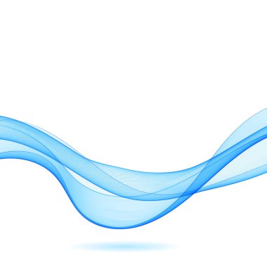 Mavi deniz soyut dalgası. Vektör çizimi. reklam düzeni