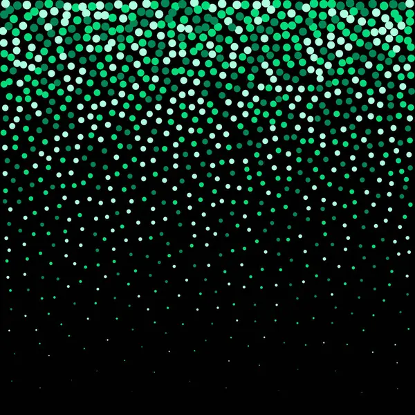 Абстрактная Векторная Иллюстрация Зеленый Падает Блестящие Круги — стоковый вектор