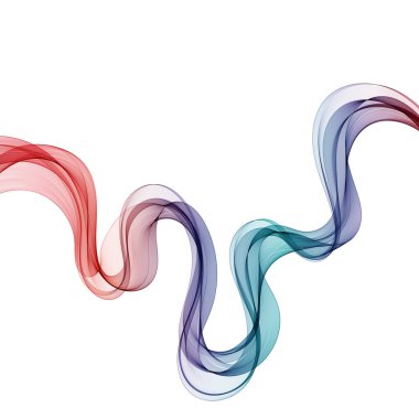 Renkli parlak vektör dalgası. dekor için dalga deseni.