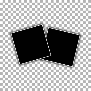 Fotoğraf çerçevesi, film seti. Gölgeli antika fotoğrafçılık. Dijital anlık resim.