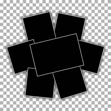 birkaç anlık kareler izole bir beyaz zemin üzerine film.